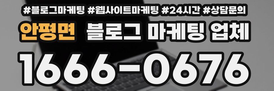 안평면 블로그 마케팅 업체