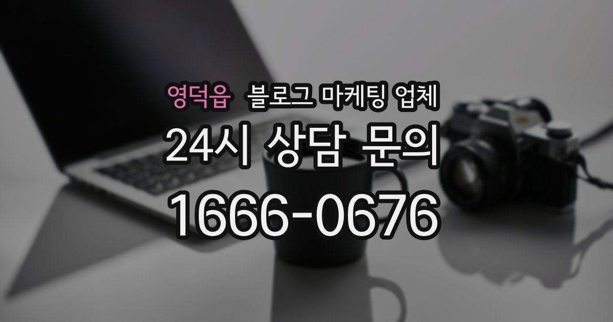 영덕읍 블로그 마케팅 업체