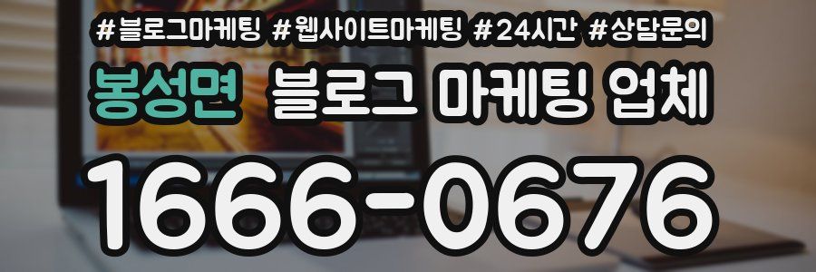 봉성면 블로그 마케팅 업체