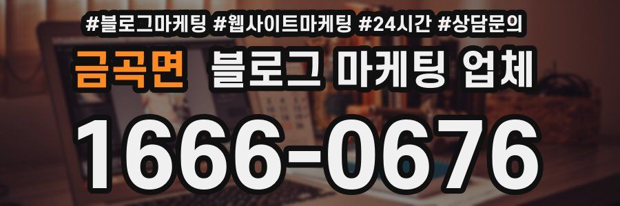 금곡면 블로그 마케팅 업체