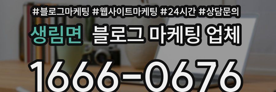 생림면 블로그 마케팅 업체
