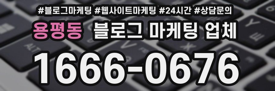 용평동 블로그 마케팅 업체