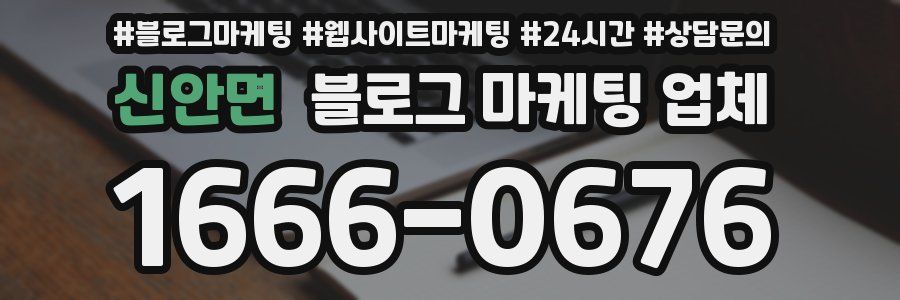 신안면 블로그 마케팅 업체