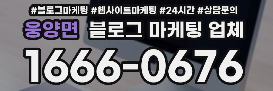 웅양면 블로그 마케팅 업체