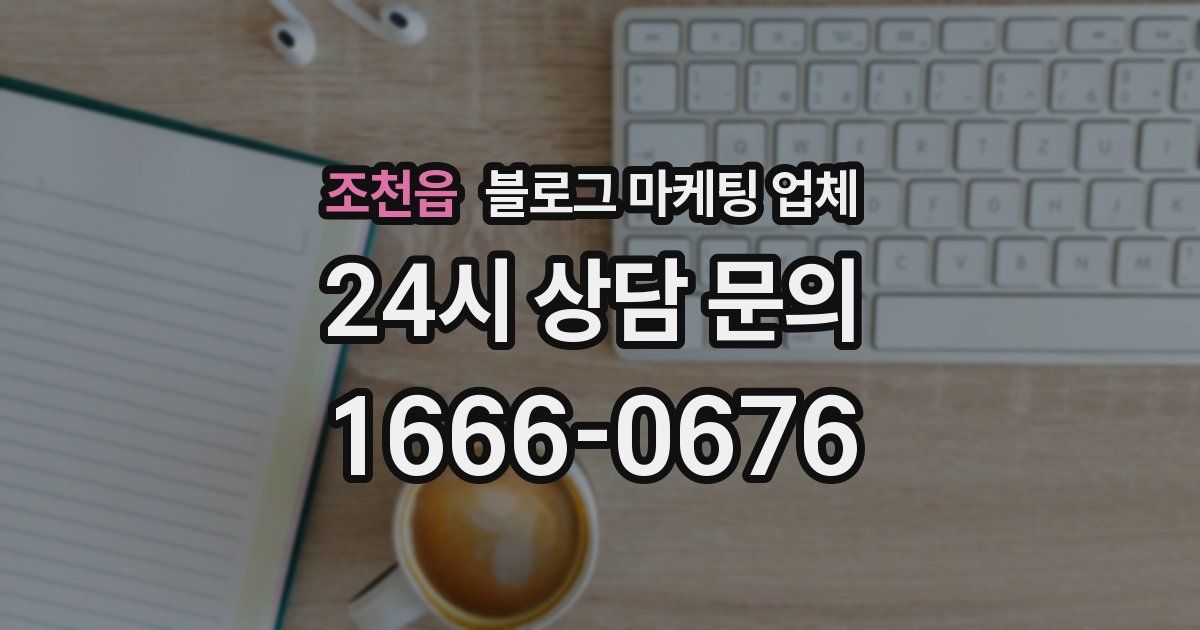 조천읍 블로그 마케팅 업체