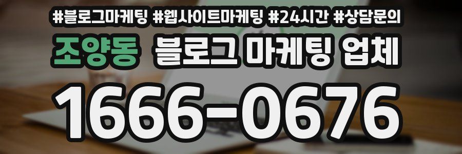 조양동 블로그 마케팅 업체