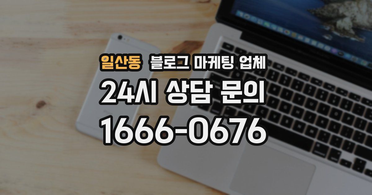 일산동 블로그 마케팅 업체