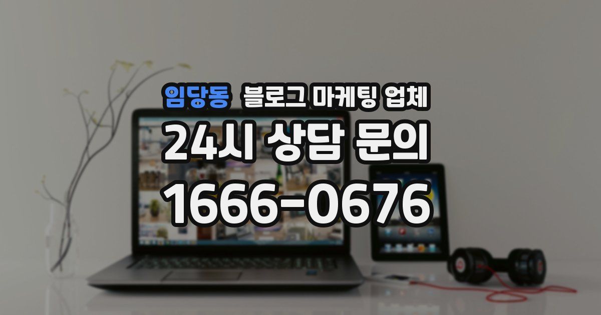 임당동 블로그 마케팅 업체