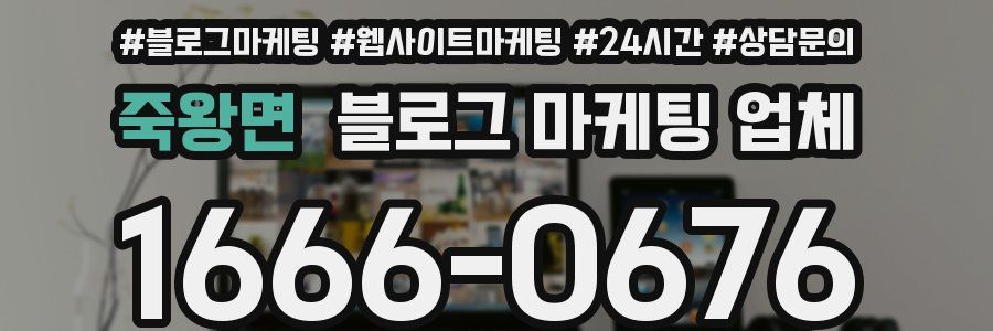 죽왕면 블로그 마케팅 업체