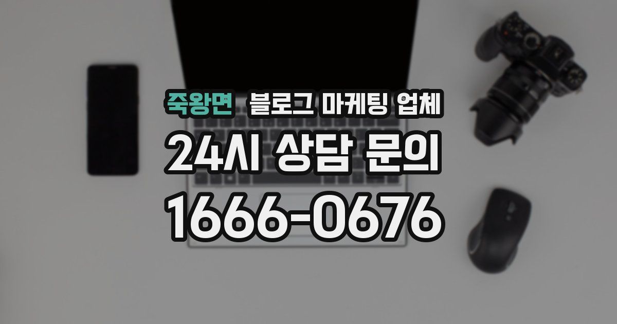 죽왕면 블로그 마케팅 업체