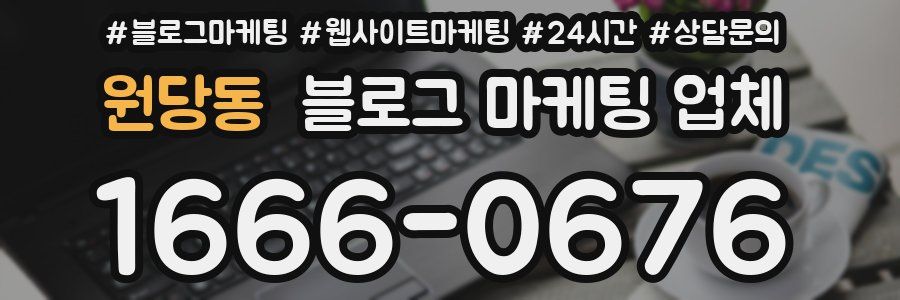 원당동 블로그 마케팅 업체