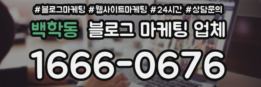 백학동 블로그 마케팅 업체