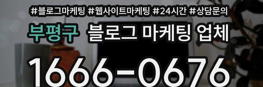 부평구 블로그 마케팅 업체