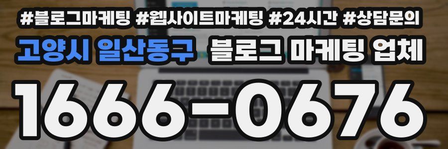 고양시 일산동구 블로그 마케팅 업체