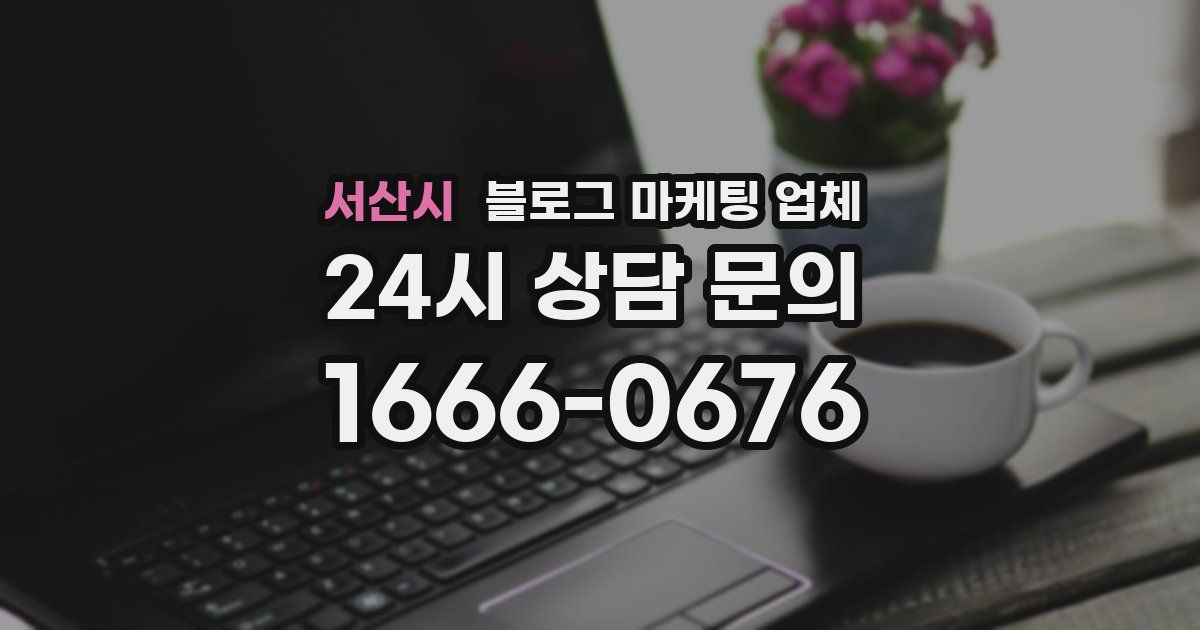 서산시 블로그 마케팅 업체