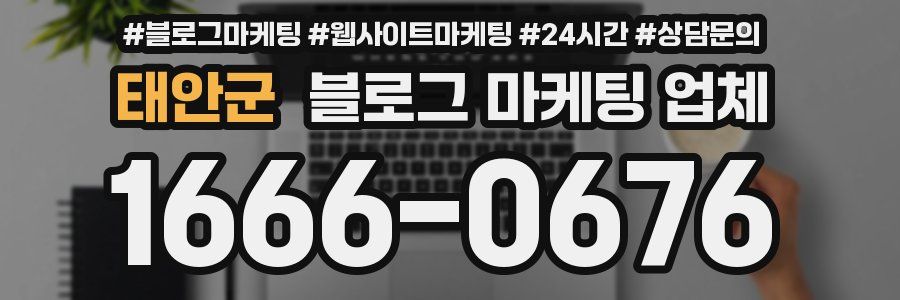 태안군 블로그 마케팅 업체