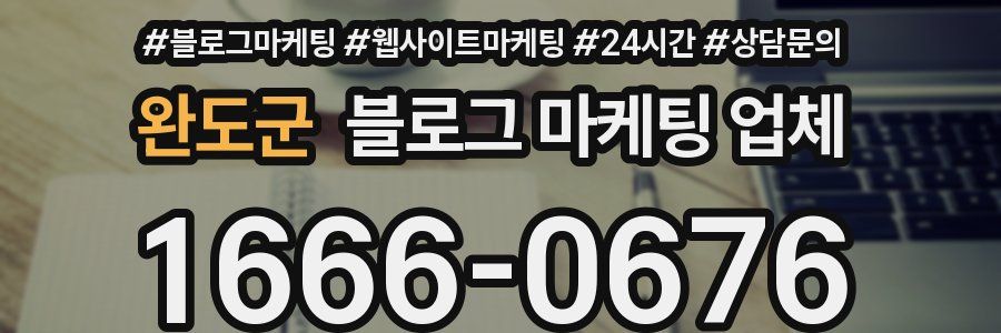 완도군 블로그 마케팅 업체