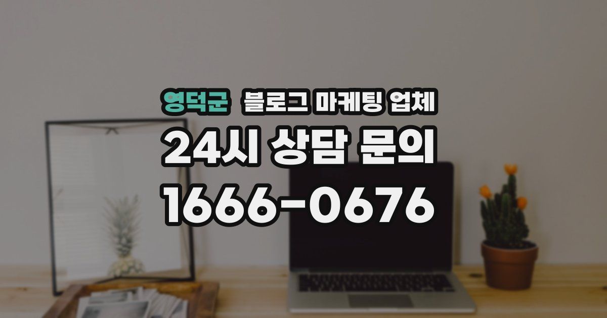 영덕군 블로그 마케팅 업체