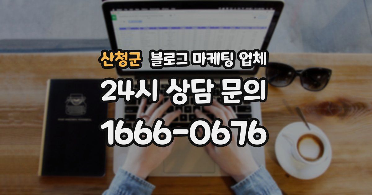 산청군 블로그 마케팅 업체