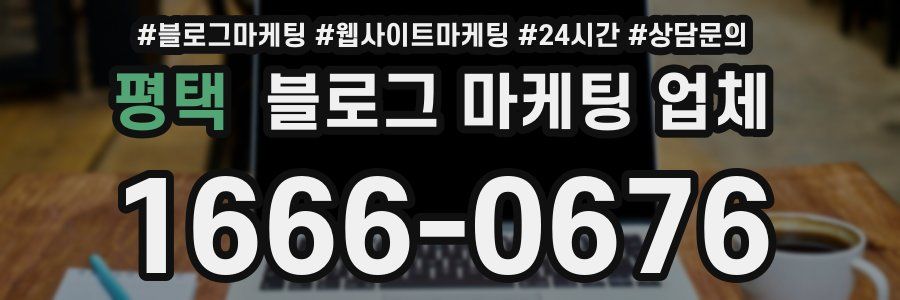 평택 블로그 마케팅 업체
