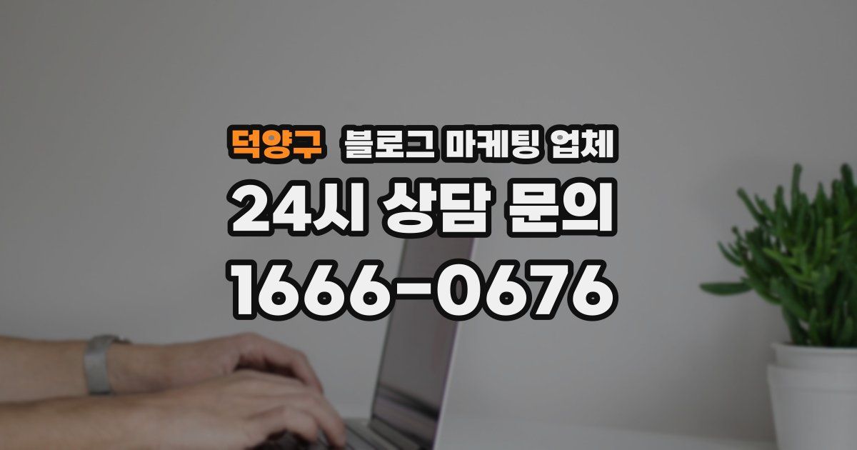 덕양구 블로그 마케팅 업체