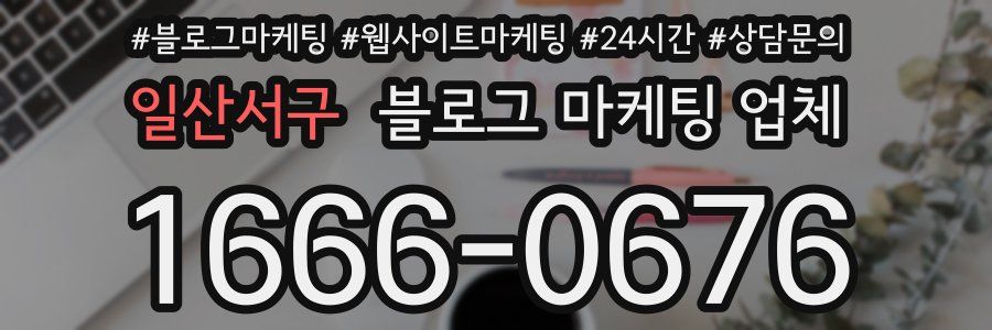 일산서구 블로그 마케팅 업체