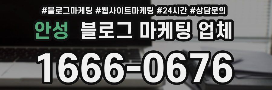 안성 블로그 마케팅 업체