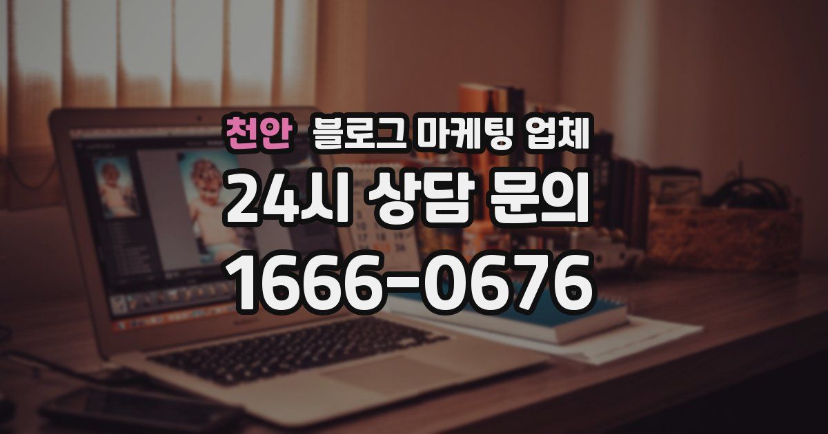 천안 블로그 마케팅 업체