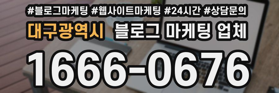 대구광역시 블로그 마케팅 업체