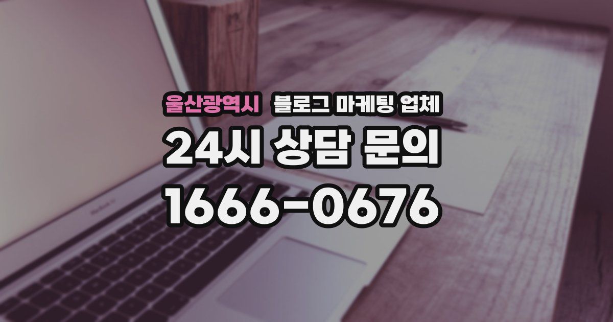 울산광역시 블로그 마케팅 업체