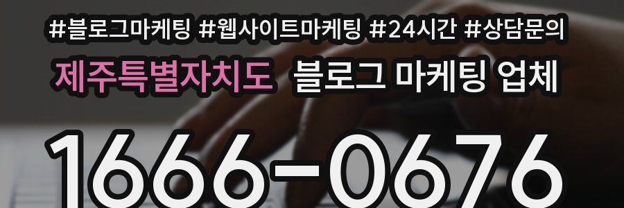 제주특별자치도 블로그 마케팅 업체