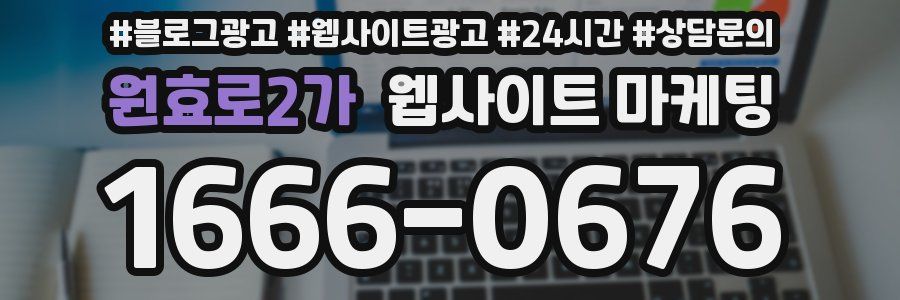 원효로2가 웹사이트 마케팅