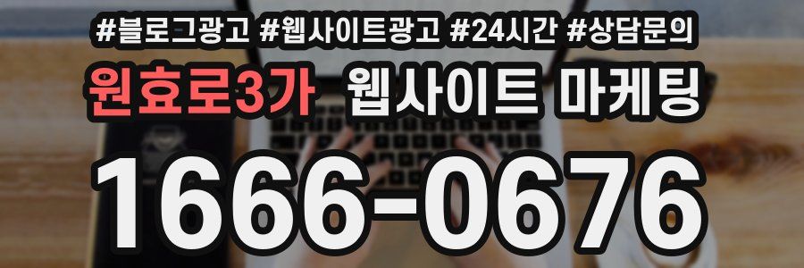 원효로3가 웹사이트 마케팅