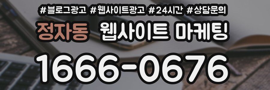 정자동 웹사이트 마케팅
