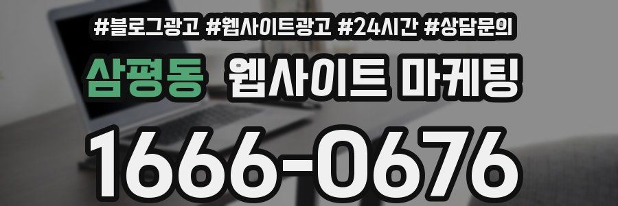 삼평동 웹사이트 마케팅