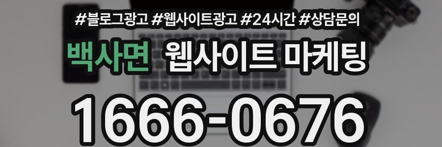 백사면 웹사이트 마케팅
