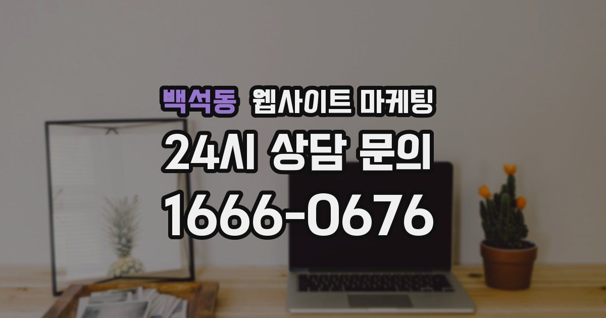 백석동 웹사이트 마케팅