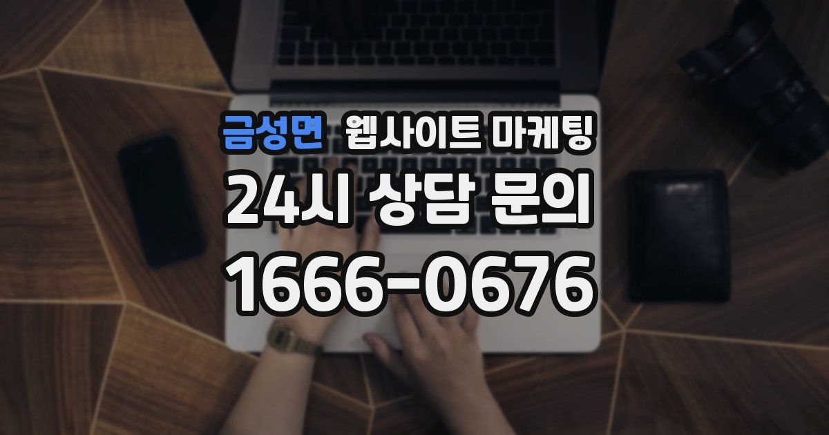 금성면 웹사이트 마케팅