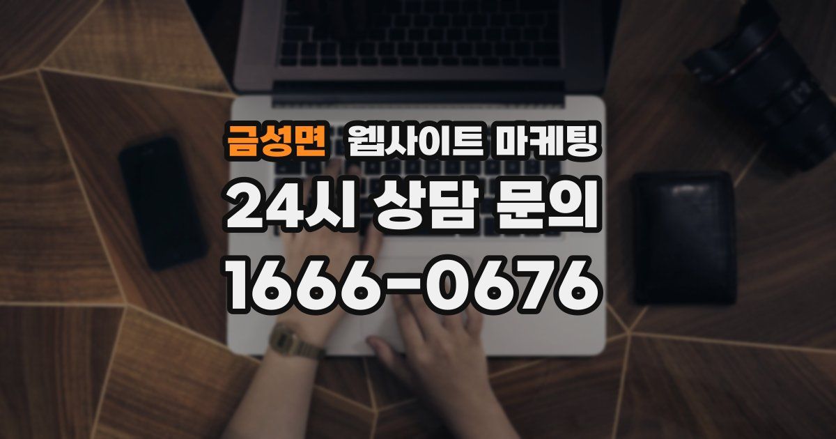 금성면 웹사이트 마케팅