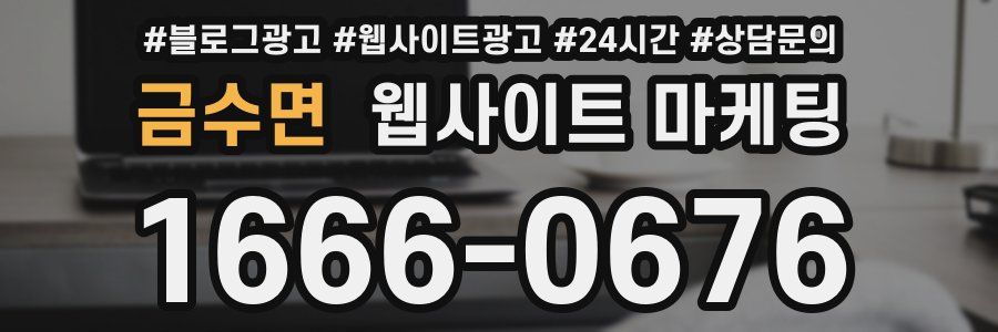 금수면 웹사이트 마케팅