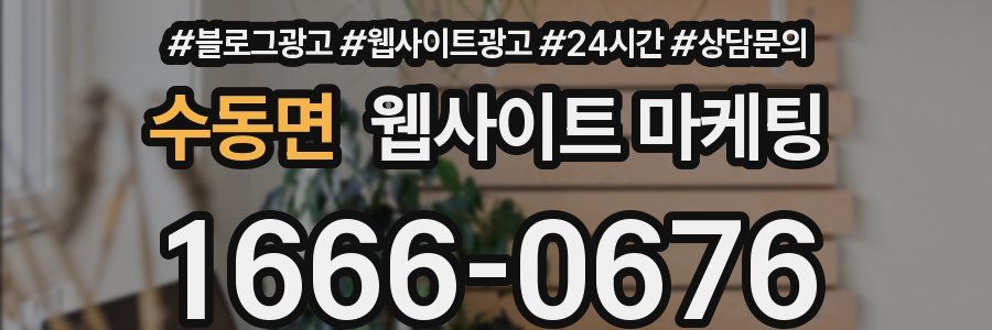 수동면 웹사이트 마케팅