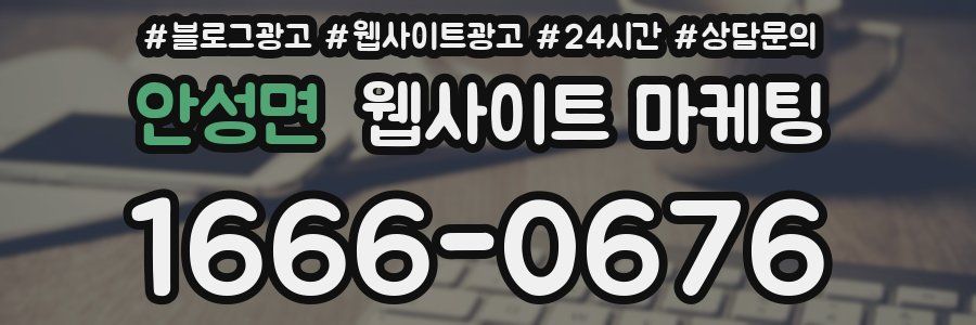 안성면 웹사이트 마케팅