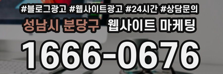 성남시 분당구 웹사이트 마케팅