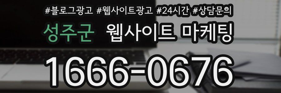 성주군 웹사이트 마케팅