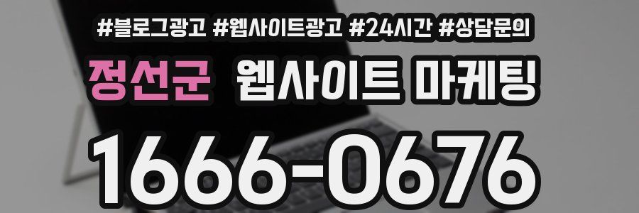 정선군 웹사이트 마케팅
