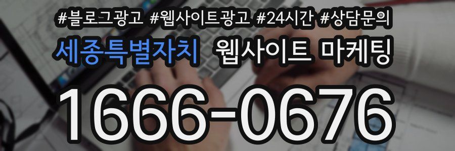 세종특별자치 웹사이트 마케팅