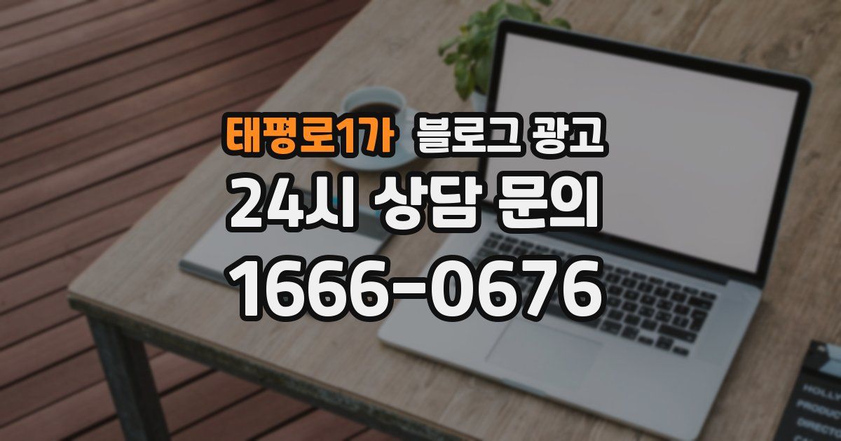 태평로1가 블로그 광고