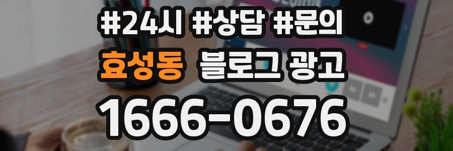 효성동 브랜드 블로그
