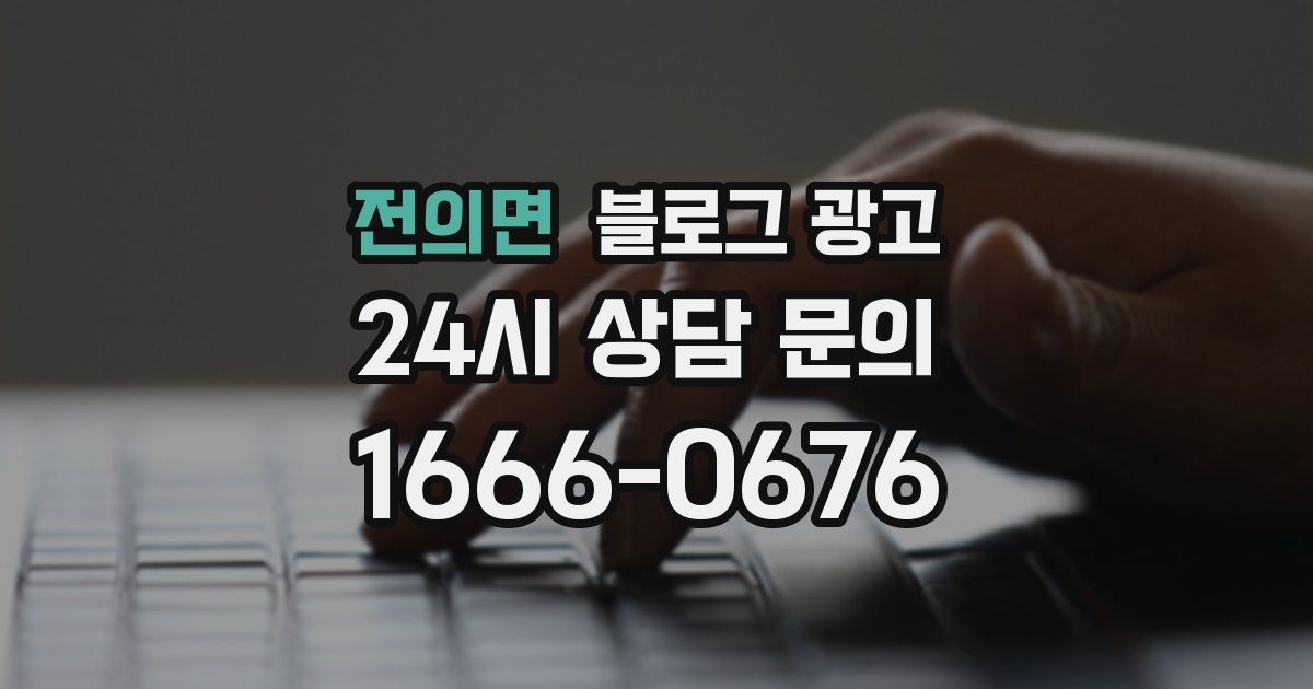 전의면 블로그 광고