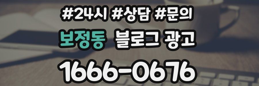 보정동 브랜드 블로그